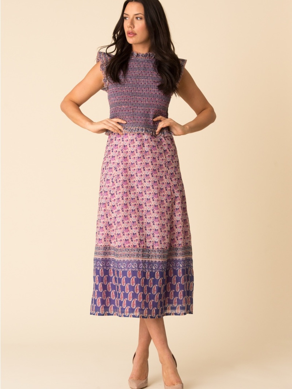 Sea New York Printed Midi Dress size 2